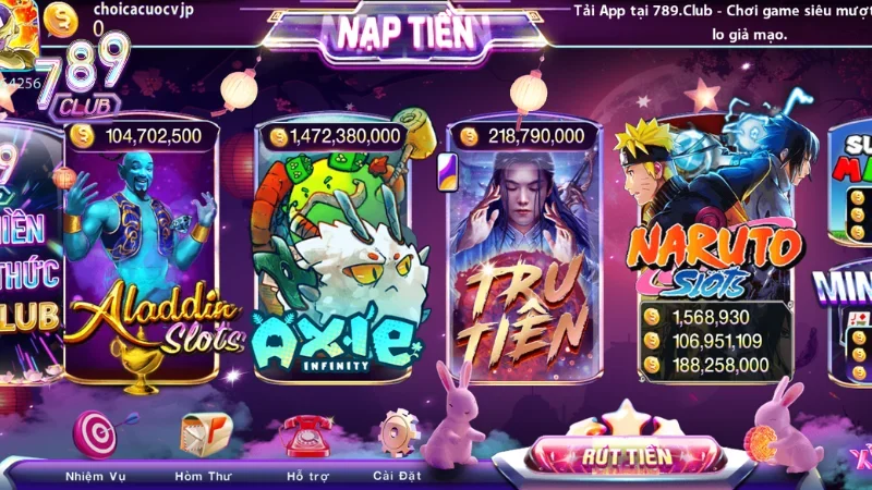 Khám phá những game nổ hũ 789club hấp dẫn và đáng chơi nhất