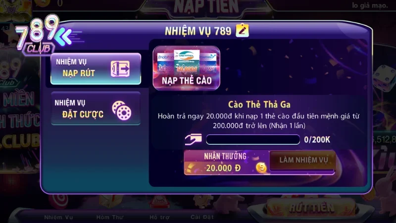 Những bet thủ gắn bó lâu dài với 789club luôn nhận được ưu ái