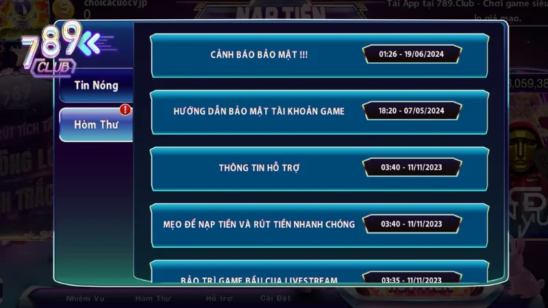 Tin tức về các giải đấu và sự kiện đua top tại cổng game 789club